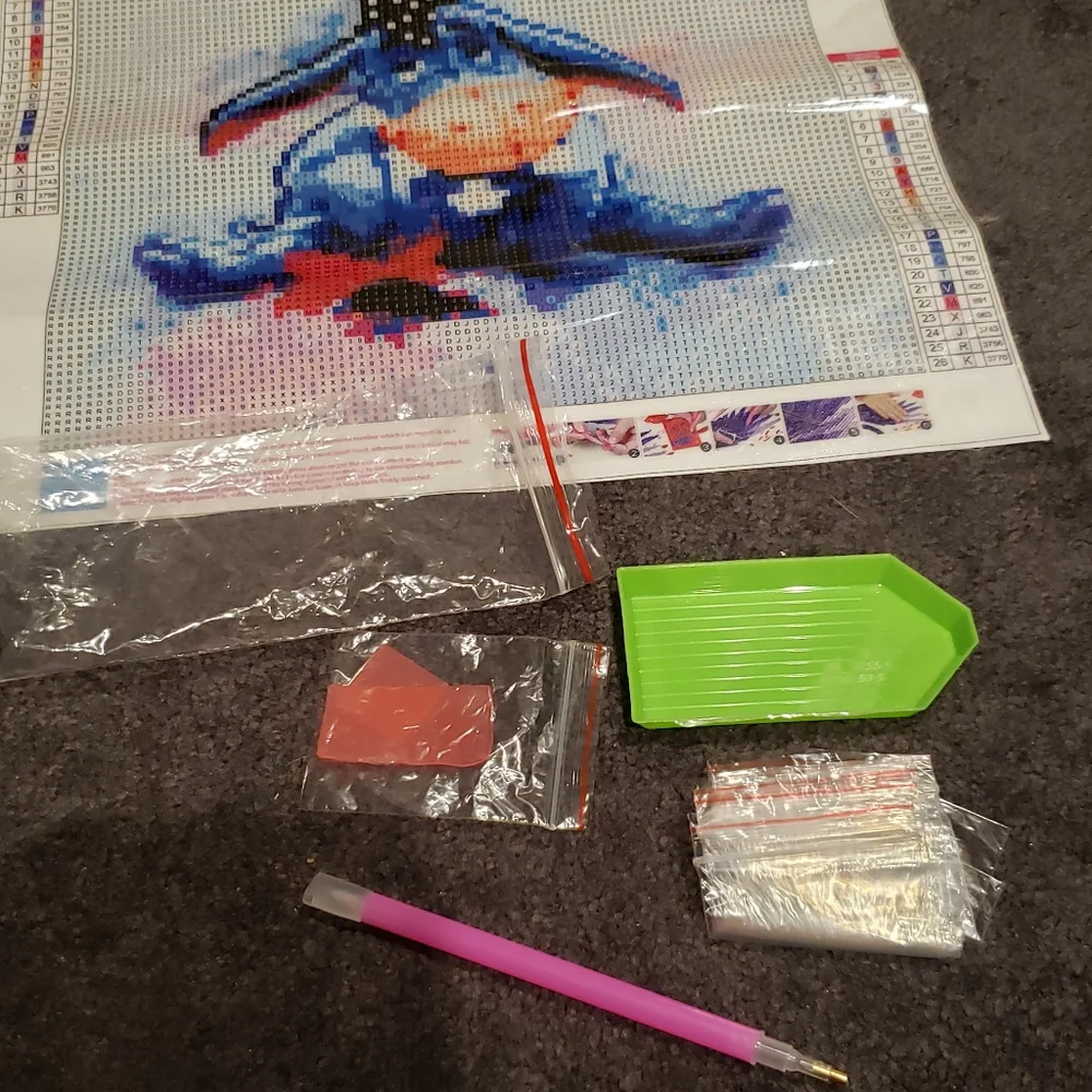 Eeyore diamond painting kit from winnie the pooh - Picture 3 of 3